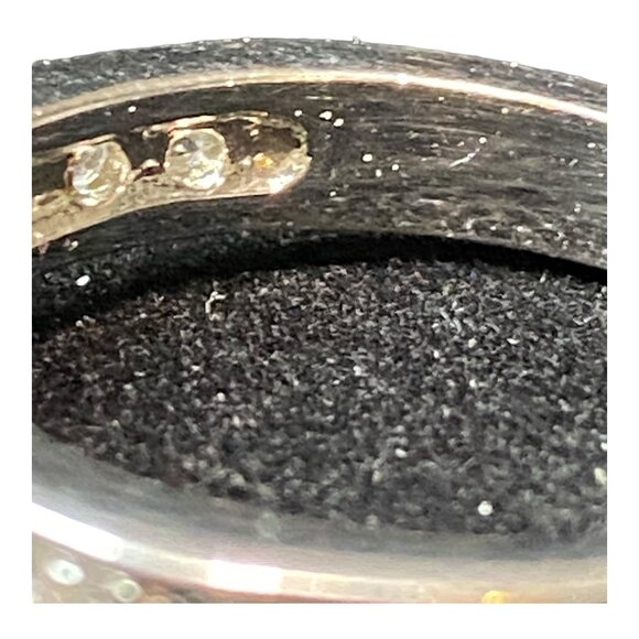 Vintage Sterling Silver CZ Solitaire Ring Size 6.5 With Faceted Cubic Zirconia & - Picture 9 of 10